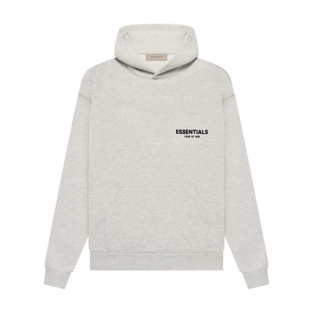 Fear of God Essentials Hoodie Grey Light Oatmeal Size Small